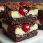 Chocolate Cherry Cheesecake Bars