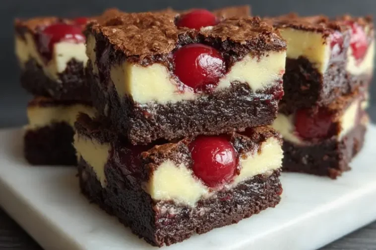 Chocolate Cherry Cheesecake Bars