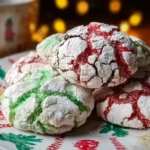 Festive crinkle cookies