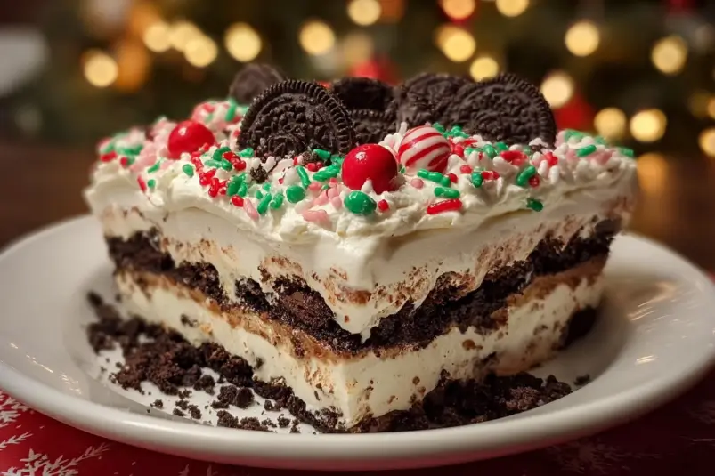 no-bake Oreo layer cake