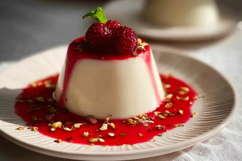 Creamy Panna Cotta dessert