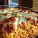 Cheesy Baked Spaghetti