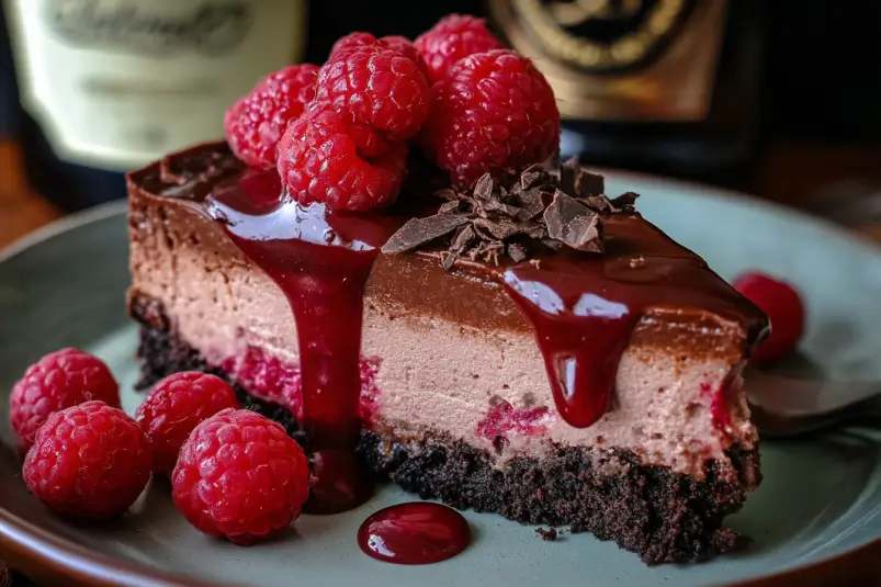Dark Chocolate Raspberry Cheesecake Made Easy 4 Dark chocolate cheesecake recipe