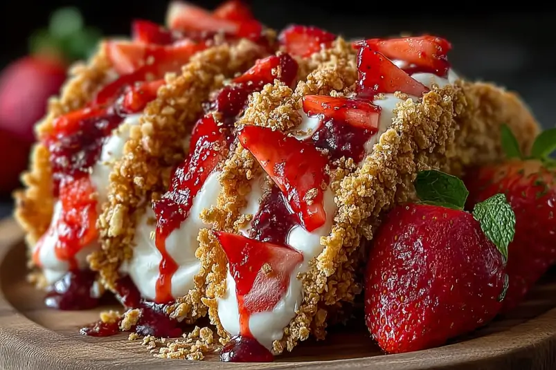 Strawberry shortcake tacos