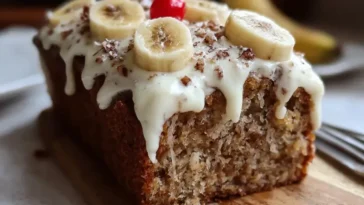 Banana Bread with Frosting