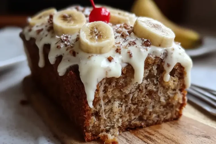 Banana Bread with Frosting