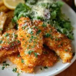 Crispy garlic chicken tenders
