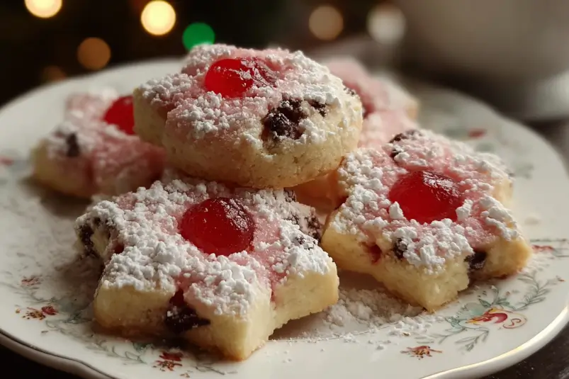 Christmas Maraschino Cherry Shortbread: Festive, Buttery, and Irresistible 4 Holiday cherry shortbread
