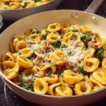 Skillet orecchiette pasta