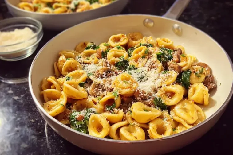Skillet orecchiette pasta