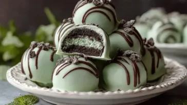 peppermint Oreo truffles