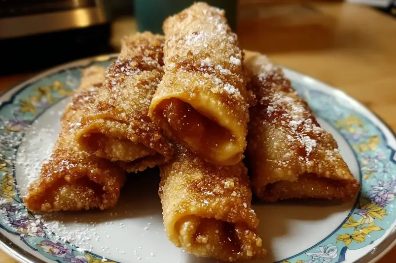 Peach Cobbler Egg Rolls: 7 Sweet Bites of Joy 4 Peach Cobbler Rolls