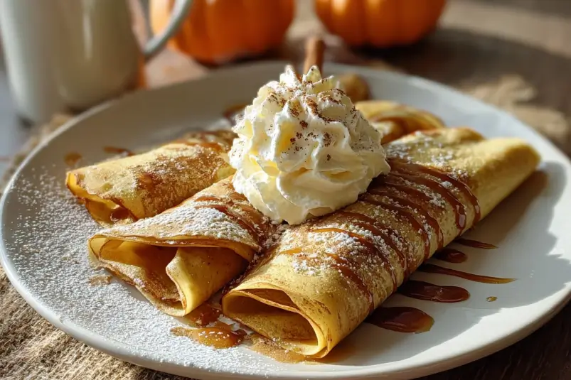 Pumpkin Crepes with Cinnamon Mascarpone: A Fall-Inspired Delight 4 Pumpkin Crepes Recipe
