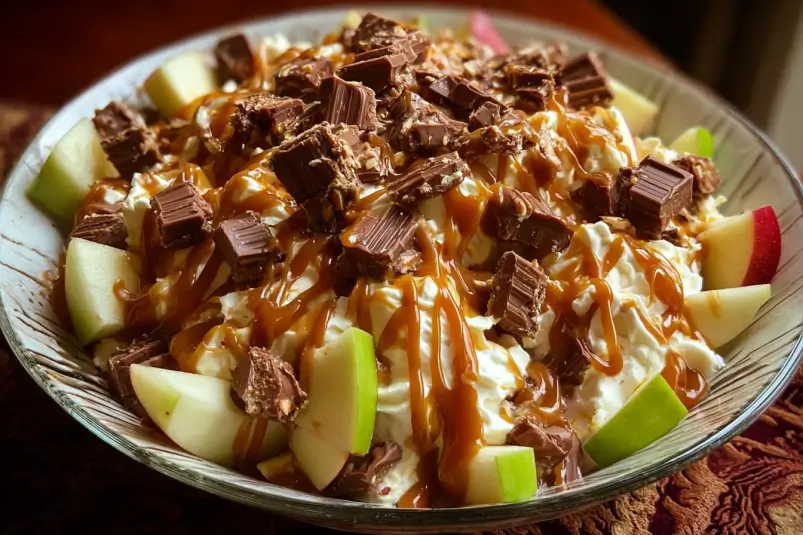 Snickers Caramel Apple Salad: A Sweet & Savory Delight 4 Caramel Apple Salad Recipe