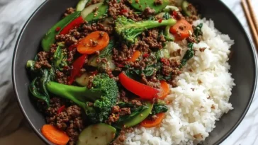 Asian Beef Rice Bowl