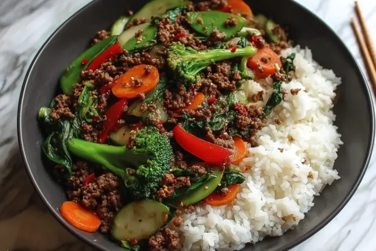 Asian Beef Rice Bowl