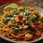 Thai noodle stir fry
