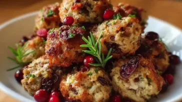 festive stuffing balls