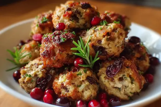 festive stuffing balls