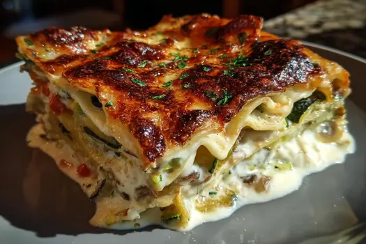 cheesy veggie lasagna