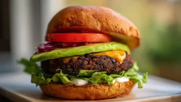 Healthy meatless burger