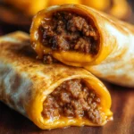 Juicy Beef and Cheese Chimichangas Ready to Serve