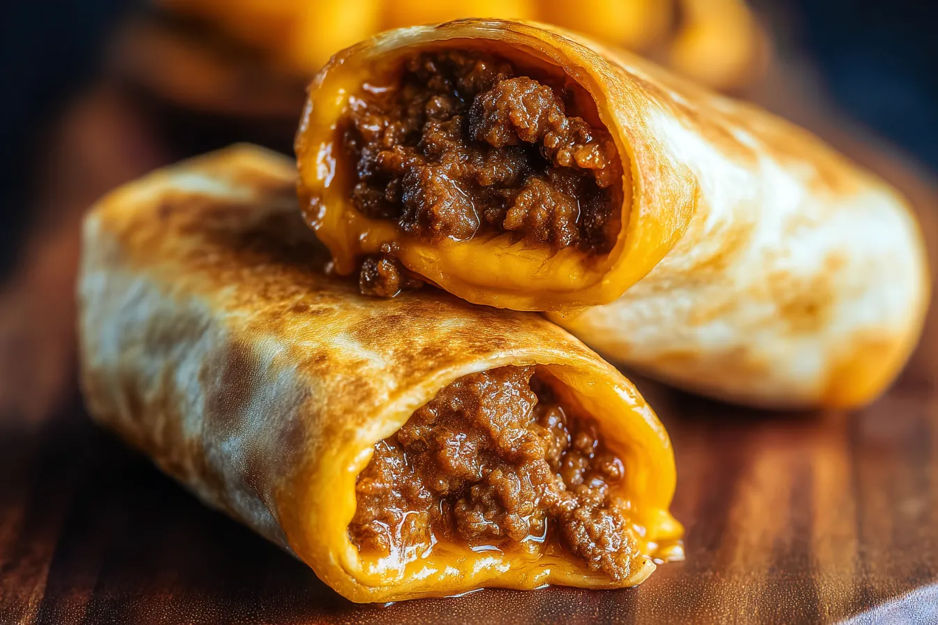 Beef and Cheese Chimichangas Recipe: A Flavor Explosion! 3 Juicy Beef and Cheese Chimichangas Ready to Serve