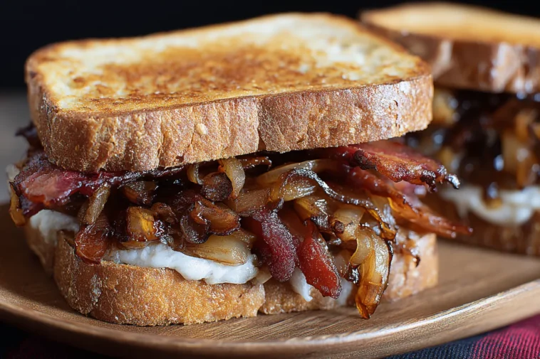 Best Bacon Sandwich with Caramelized Onions - Mouthwatering!