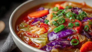Cabbage Fat Burning Soup in a Bowl