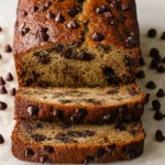 Decadent Chocolate Chip Banana Bread Slice
