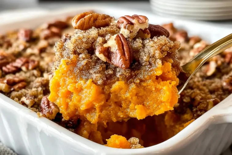 Best Sweet Potato Casserole Close-Up