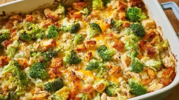 Delicious Broccoli Chicken Casserole Ready to Serve