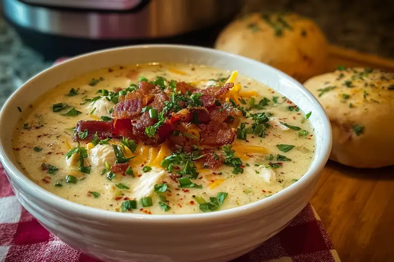 bacon chicken soup