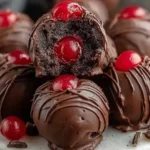 Chocolate Covered Cherry Brownie Bombs Ready to Savor