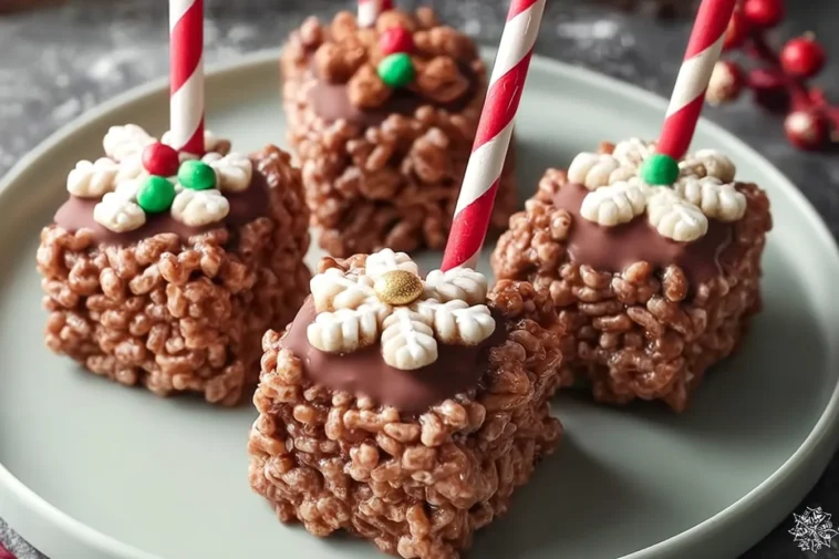 Chocolate Crispy Gingerbread Pops – Delightful Holiday Treats