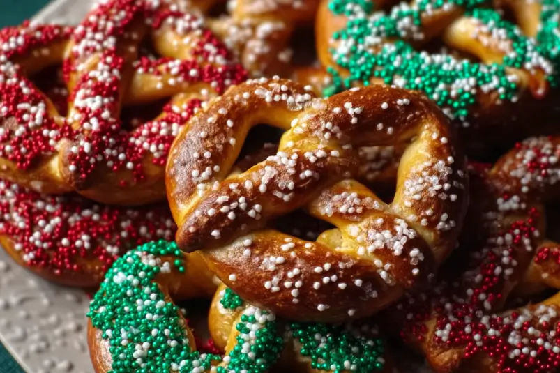 Christmas pretzel treats