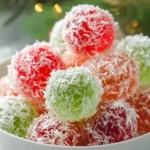 Colorful Christmas Jello Balls Delight