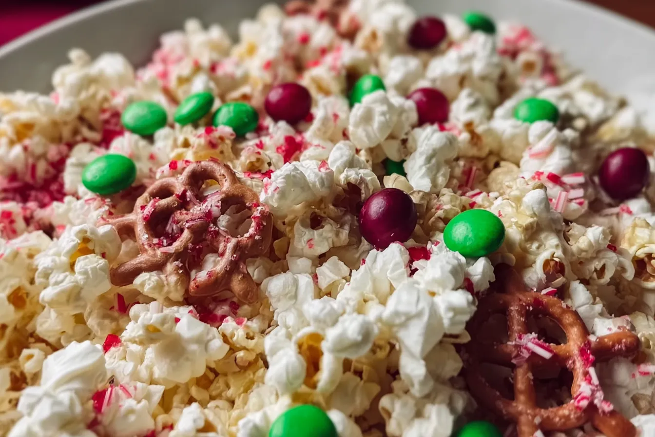 Christmas Popcorn: A Sweet and Festive Treat for Everyone 3 Delicious Christmas Popcorn in a Cheerful Bowl