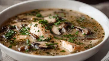 Clean Chicken Mushroom Soup – Wholesome and Delicious