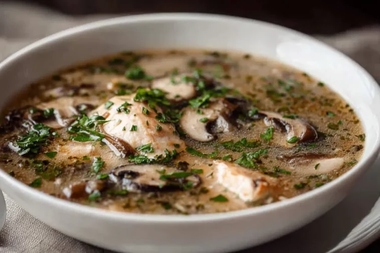 Clean Chicken Mushroom Soup – Wholesome and Delicious