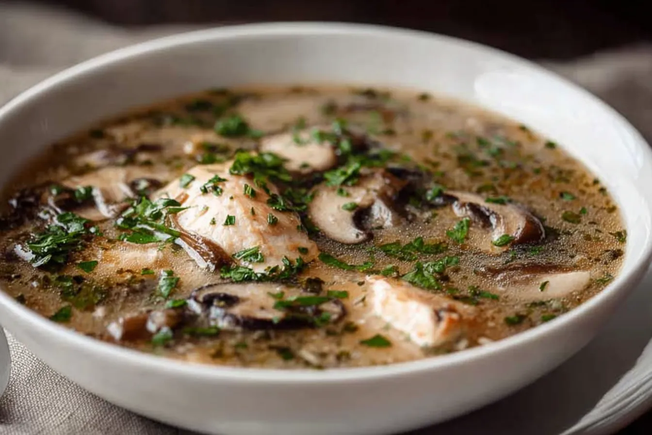 Clean Chicken Mushroom Soup Recipe – Healthy Comfort Dish 3 Clean Chicken Mushroom Soup – Wholesome and Delicious