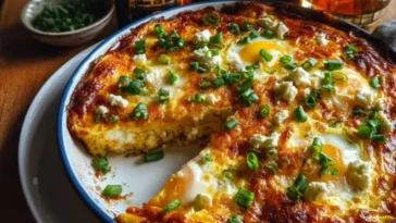cheesy baked eggs