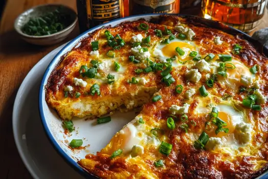 cheesy baked eggs