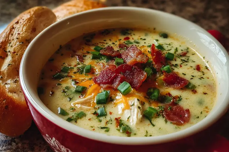 Creamy Chicken Bacon Soup: A Rich, Comforting Bowl of Flavor 4 one-pot chicken bacon soup