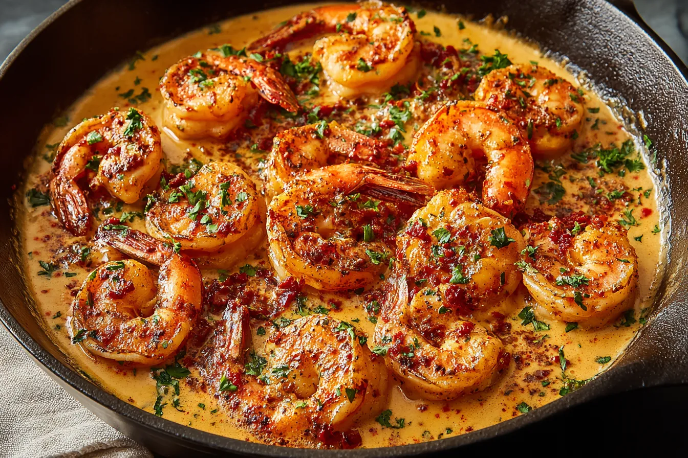Creamy Garlic-Paprika Shrimp Skillet Recipe