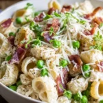 Creamy Pasta Salad with Vegetables and Dressing