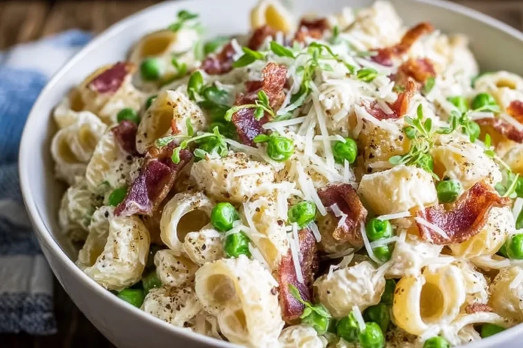 Creamy Pasta Salad with Vegetables and Dressing