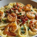 shrimp pasta in cream sauce