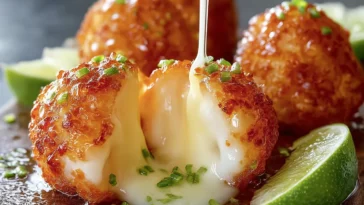 Crispy Lime-Chili Cheese Bombs Ready to Serve