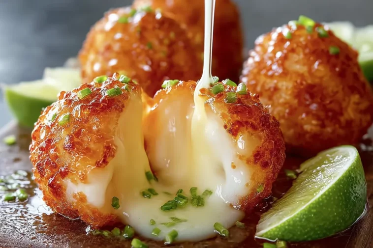 Crispy Lime-Chili Cheese Bombs Ready to Serve
